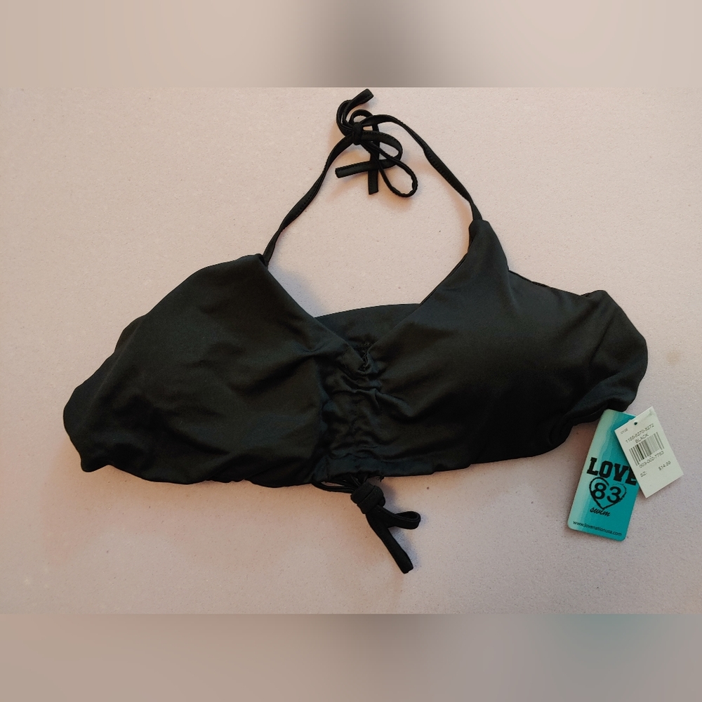 Black bikini top